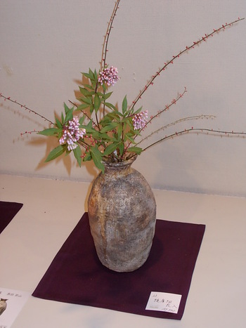信楽焼の花器と窯