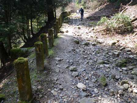 ケーブル坂本駅付近から比叡山延暦寺まで