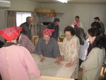 地元の蕎麦打ち
